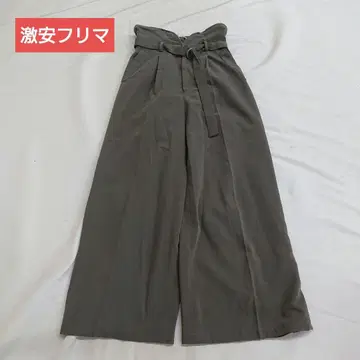 AMERI COIN PURSE WAIST PANTS 와이드 팬츠 M