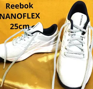 ReebokNANOFLEX 메쉬 스니커즈 25cm 옅은 블루 트레이닝