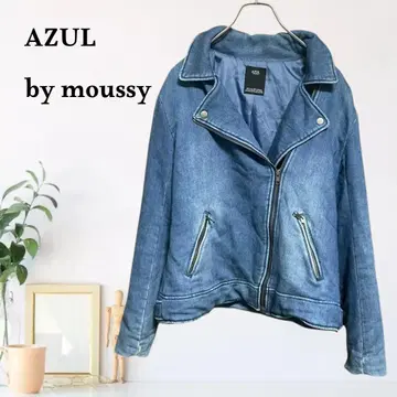zB1183 [ M ] AZUL by moussy G 데님 자켓