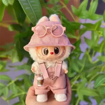 Labubu 라브부 봉제 인형 의류 17cm 봉제 인형 의류 활 핑크