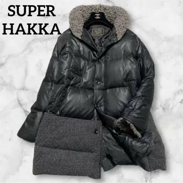 SUPER HAKKA 부케 롱 다운 코트 보아 절개