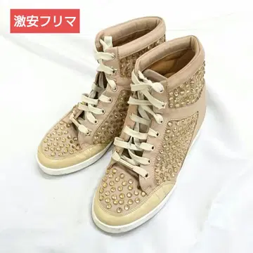 Jimmy Choo 스터드 장식 하이컷 스니커즈 35 1/2