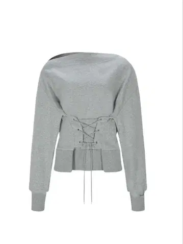 bohemian seoul CORSET SWEATSHIRT Gray