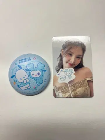 TWICE 나연 산리오 포차코 특전 트레이딩 카드 캔뱃지 세트