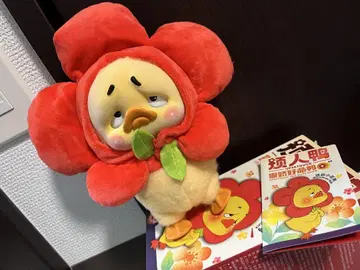 업셋덕 UPSETDUCK V2 꽃 오리 봉제 인형