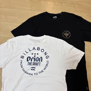 새상품 미사용 BILLABONG 오리온 T셔츠 2색 세트