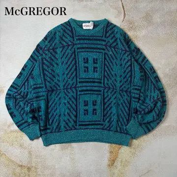 [ 구제 의류 ] 90s McGREGOR 총무늬 니트 스웨터 XL 한국제
