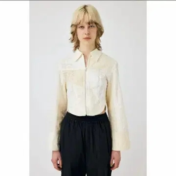 CORSET LACE 셔츠 moussy 마우지 지퍼 레이스