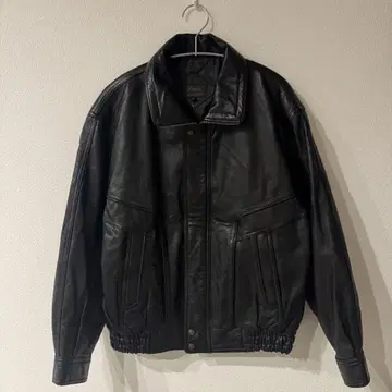 [ 양가죽 ] 90s 천연 가죽 라이더 자켓 A-2 빈티지 블랙