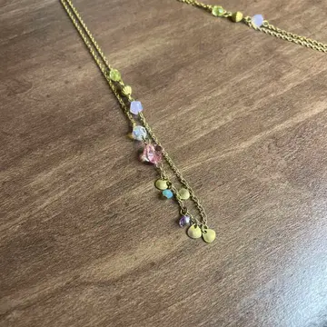 90s 빈티지 골드 레트로 목걸이 sv925 구제 의류 F34