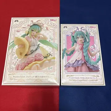 하츠네 미쿠 Wonderland 피규어 라푼젤 잠자는 숲속의 미녀 세트