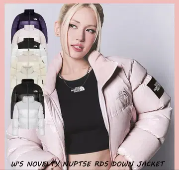 THE NORTH FACE 화이트 라벨 한국 눕시 핑크 크롭
