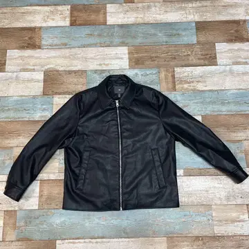 H&M 블랙 가죽 자켓 L