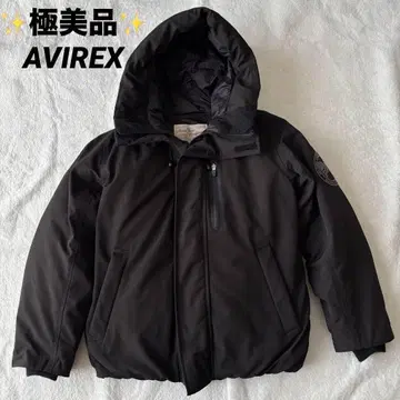 컨디션 최상 AVIREX 아비렉스 다운 자켓 블랙