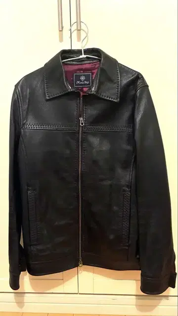 Men's Bigi 블랙 가죽 자켓