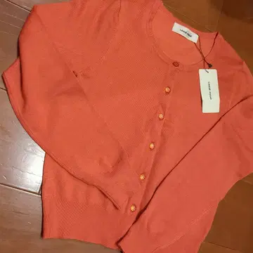 38 사이즈 LAISSE PASSE 빨간색 오렌지 가디건