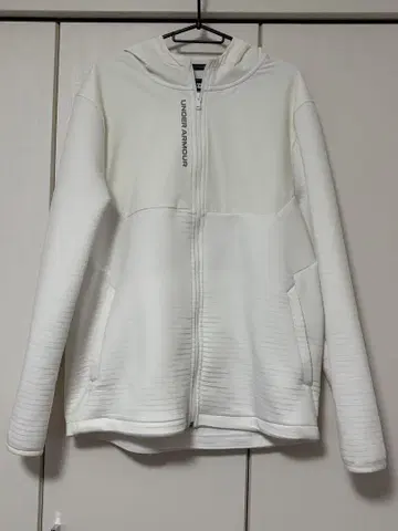 UNDER ARMOUR 화이트 집업 후드티 XXL