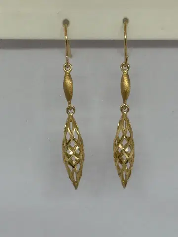 K14 골드 디자인 귀걸이 양쪽용 귀걸이