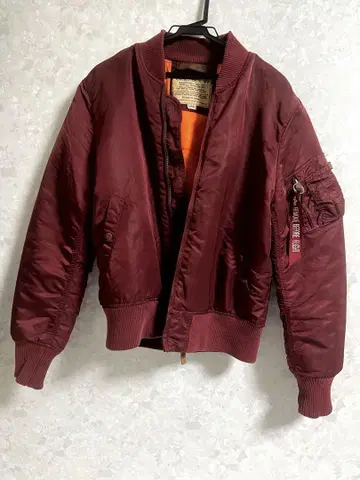 ALPHA INDUSTRIES 알파 MA-1 초레어 색상 빨간색 레드