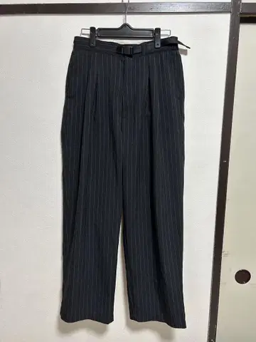 The North Face 스트라이프 슬랙스 WM 블랙