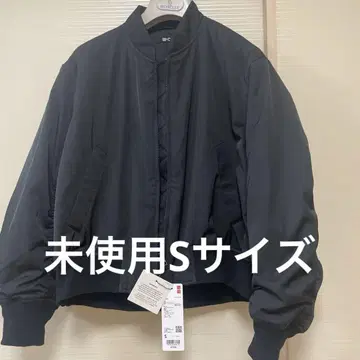 미사용 새상품 택 포함 UNIQLO- C 보머 블랙 자켓