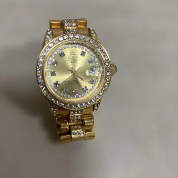 ELGIN 골드 자동 와인딩 손목시계