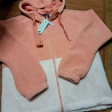 adidas 아디다스 보아 자켓 L 사이즈 핑크 화이트