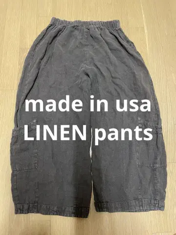made in usa vintage LINEN pants
