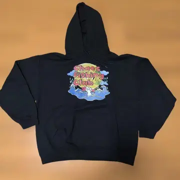 카오스 피싱 클럽 Chaos Fishing Club 블랙 L 후드티