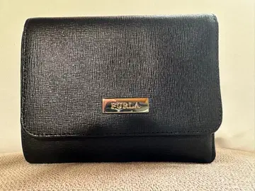 미사용 새상품 FURLA 블랙 3단 폴더형 지갑