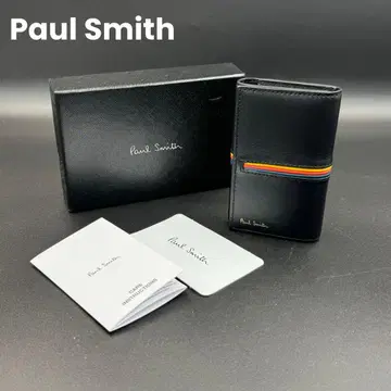 [새상품] Paul Smith 폴스미스 6연 키케이스 블랙 가죽