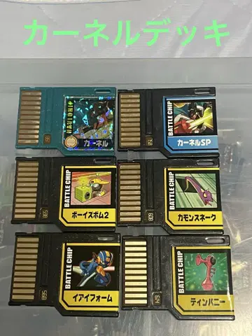 록맨 에그제 배틀 칩 6종 당시물 카니지 덱