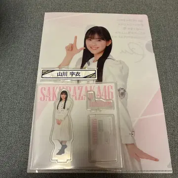 사쿠라자카46 복권 야마카와 우이 아크릴 스탠드 클리어 파일 케이블 클립