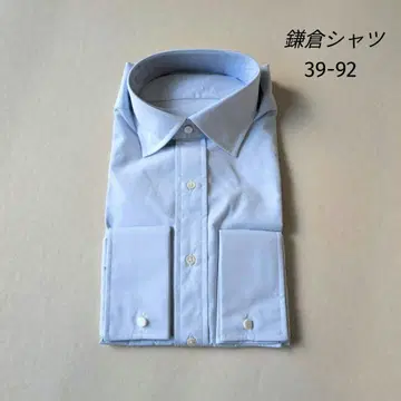 미사용 새상품 가마쿠라 셔츠 Maker's Shirt 더블 커프스 블루