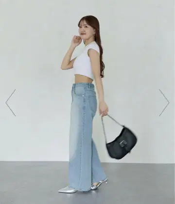 [ Yuna 기획 ] 하이웨스트 스트레이트 데님 팬츠 Thevon