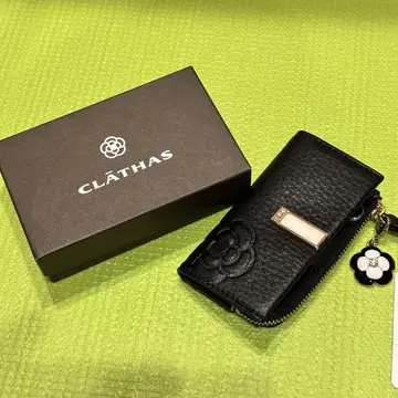 [미사용] CLATHAS 클레이사스 동전 지갑 키케이스 블랙 가죽