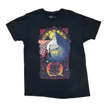 빈티지 하울의 움직이는 성 스튜디오 지브리 영화 무비 애니메이션 T셔츠1