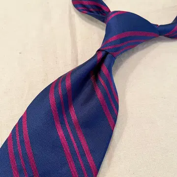[최상의 배색 미사용 거의 새상품] 폴 스튜어트 레지멘탈 넥타이