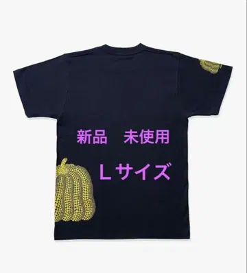 쿠사마 야요이 티셔츠 호박 네이비 L사이즈