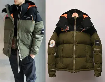 READYMADE 레디메이드 2TONE DOWN JACKET 1 카키