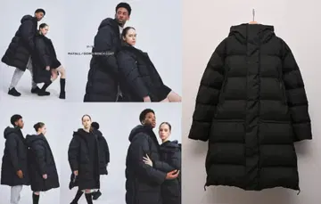 NEUTRALWORKS 뉴트럴웍스 다운 벤치 코트 M 블랙