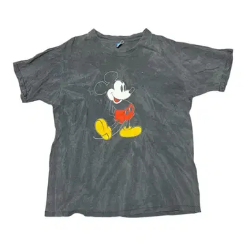 80s XL 미키 vtg 티셔츠 disney Mickey USA제