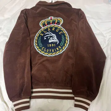 엑스라지 코듀로이 자켓 M 브라운 XLARGE 뒷면 로고