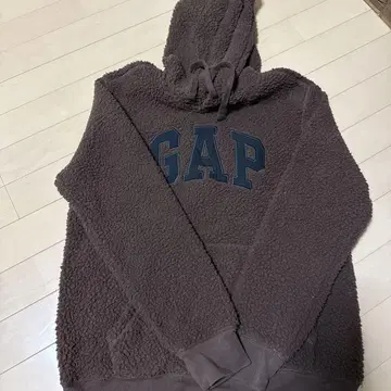 GAP 플리스 후드티 브라운