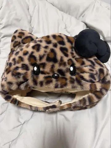 레오파드 무늬 키티 USJ 모자
