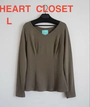 울 HEART CLOSET L 긴팔 V넥 L 올리브