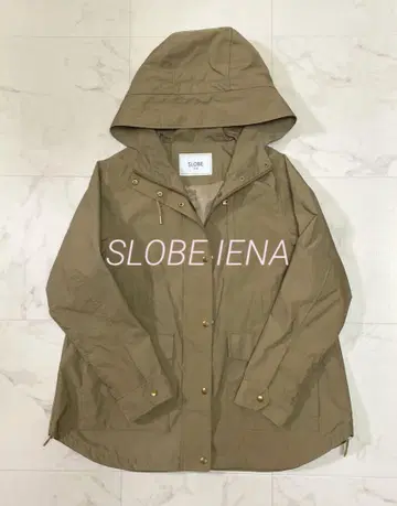 새상품급 슬로브 이에나 정가 17,280엔 미들 밀리터리 후드 블루종