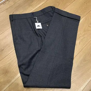 [ 미사용 새상품 ] gotairiku 그레이 기모 소재 슬랙스 W80