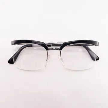 ESSEL HOYA 70s 80s 빈티지 안경 프레임 브로우 라인