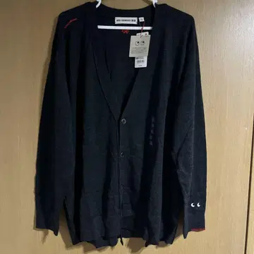 유니클로 ANYA HINDMARCH 다크 그레이 가디건 XXL